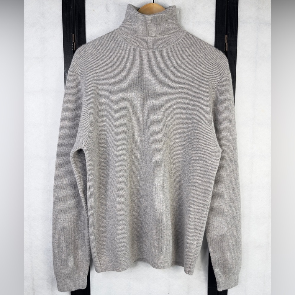 Dunhill Gray Turtleneck Sweater Classic Knit